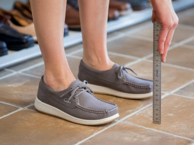 Wie finde ich die passende schuhgröße bei marke clarks wenn die größen abweichen