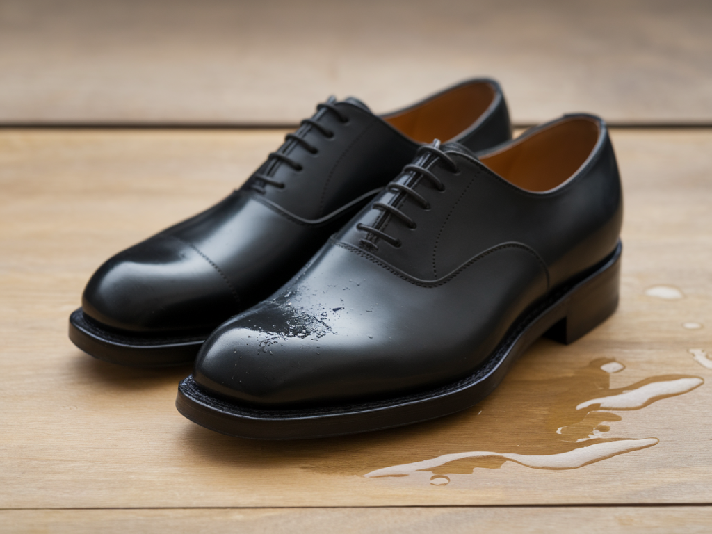 Wie repariere ich tiefe lederknicke an schwarzen oxford‑schuhen zuhause, ohne farbe oder finish zu beschädigen
